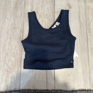 Roxy Navy Good Keepsake Crop Top